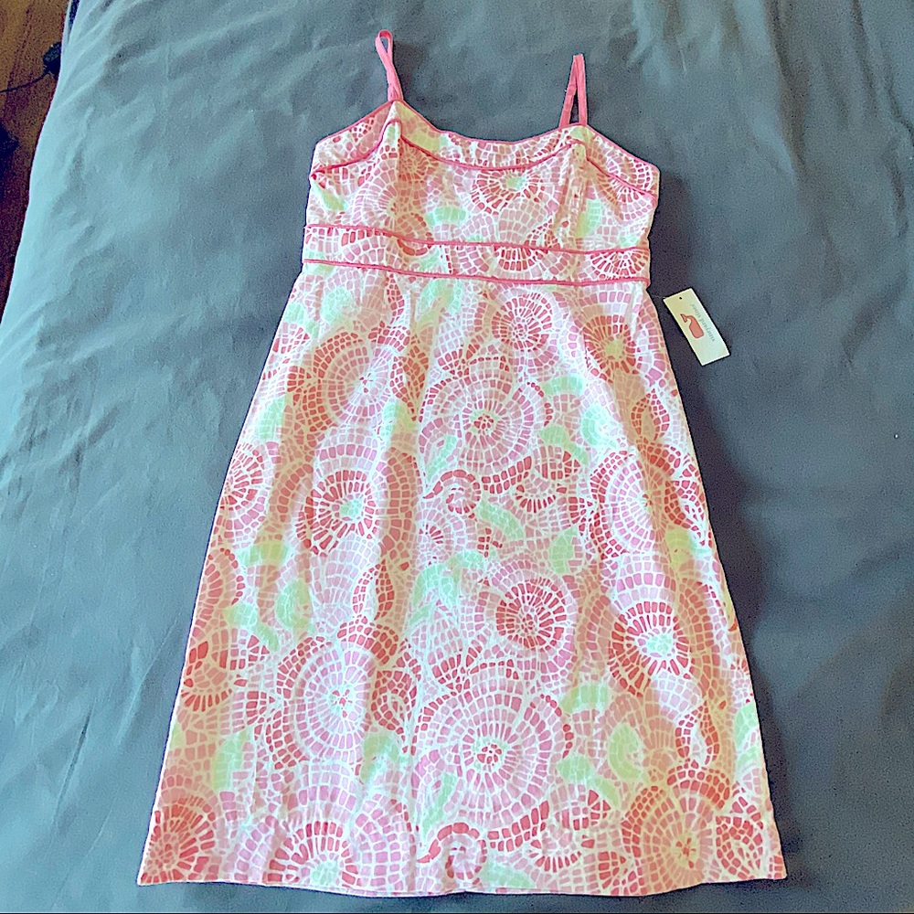 NWT Vineyard Vines mosaic floral print sundress